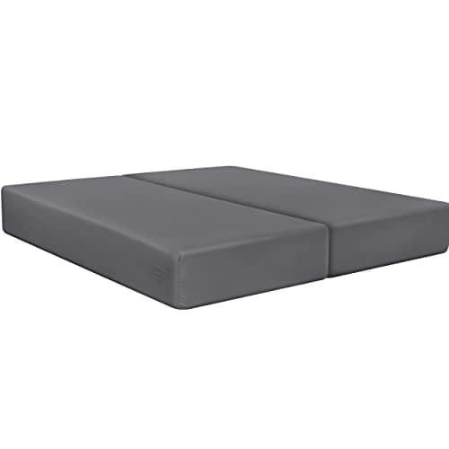 Utopia Bedding Split-King Fitted Sheet - Bottom Sheet - Deep Pocket - Soft Microfiber - Shrinkage and Fade Resistant-Easy Care -1 Fitted Sheet Only (Grey)