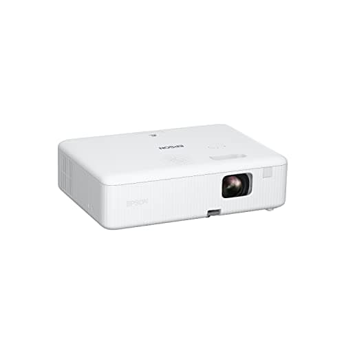 Epson EpiqVision Flex CO-W01 Portable Projector 3-Chip 3LCD, Widescreen, 3000 Lumens Color/White Brightness, 5 W Speaker, 300-Inch Home Entertainment and Work, Streaming Ready