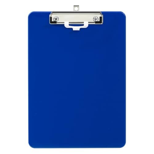 Deli Plastic Clipboard, Clipboards with Low Profile Clip, Standard A4 Letter Size Clipboard for Office, Nurses, Students, and Women, Size 12.4 ×9 Inch, Blue
