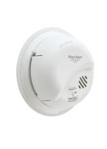 First Alert BRK Carbon Monoxide Detector, Hardwired Alarm with Battery Backup, CO5120BN, White