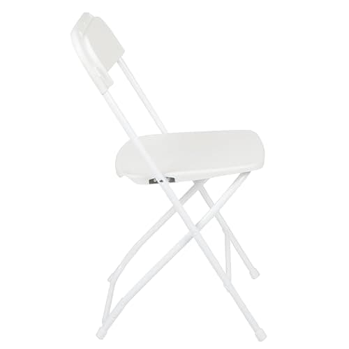 Flash Furniture Hercules Series Plastic Folding Chair - White - 4 Pack 650LB Weight Capacity Comfortable Event Chair-Lightweight Folding Chair 12