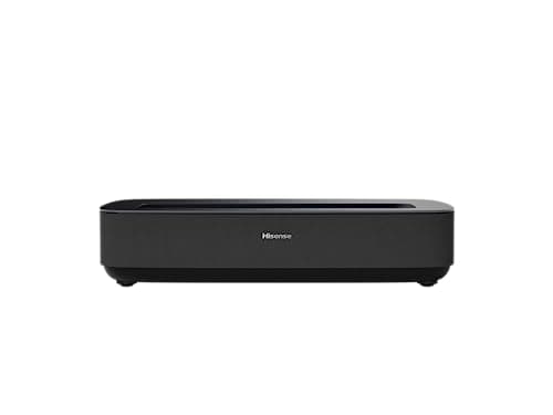 Hisense PL1 Ultra Short Throw Home Theater Smart Projector, 80"-120", 4K UHD, Dolby Vision & Atmos, HDR10, Google TV, Netflix, 2200 ANSI Lumens (Renewed)