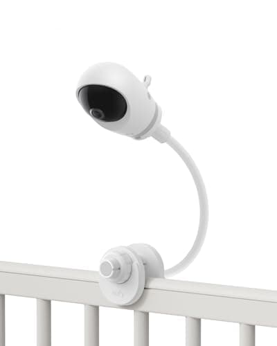 eufy Security Baby Monitor Crib Mount, Compatible with eufy Baby Monitor E20/E21, 16 Inch Flexible Arm Bracket, Attach to Baby Crib, No Tools Needed, No Wall Damage (Camera Not Included)