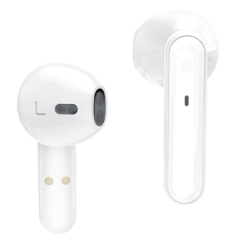 CBTek Wireless Bluetooth Earbuds, Seamless with Any iPhone and Android, Built-in Mic with Charging Case, Deep Bass, 40 Hours Playtime, Hand-Free Calling, Lightweight in-Ear, Perfect Stocking Stuffer 7