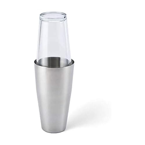 Houdini Boston Cocktail Shaker, 24 Ounce, Stainless Steel/Glass