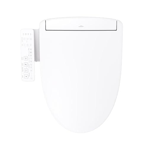 TOTO® WASHLET® S2 Electronic Bidet Toilet Seat with Instantaneous Water Heating, PREMIST and EWATER+ Wand Cleaning, Elongated, Cotton White - SW3346#01 14