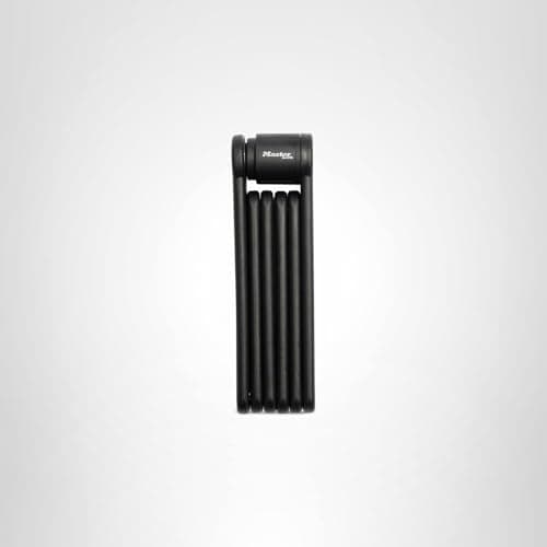 Master Lock Black Hardened Steel Link Folding Bike Lock with Key, Heavy Duty Anti-Theft Lock for Bicycles, Electric Scooters, 2-3/4ft (84cm) Length x 0.13 in (3.5 mm), 8335EC 11