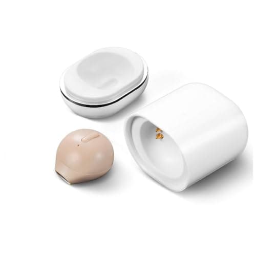SZHTFX Invisible Earbuds Mini Single Earbuds Tiny Discreet Hidden Earphones for Work, Small Ear Canals in-Ear Wireless with Charging Case for Work