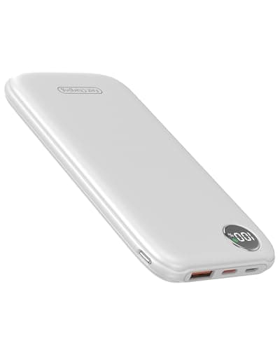 Ntaanoo Power Bank Fast Charging 22.5W, Ultra Slim Portable Charger USB C 10000mAh, Travel Powerbank for iPhone 11 12 13 14 15 16 Samsung Google Android etc, DC Lightweight Battery Pack Phone Charge
