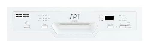 SPT SD-9254W 18″ Wide Built-In Dishwasher w/Heated Drying, ENERGY STAR, 6 Wash Programs, 8 Place Settings and Stainless Steel Tub – White 9