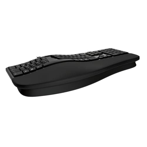 Incase Ergonomic Keyboard – Designed by Microsoft – Refined Ergonomic Design, Built-in Shortcuts Keys, Layered Palm Rest for Elevated Wrist Support, Integrated Number Pad – Black 5
