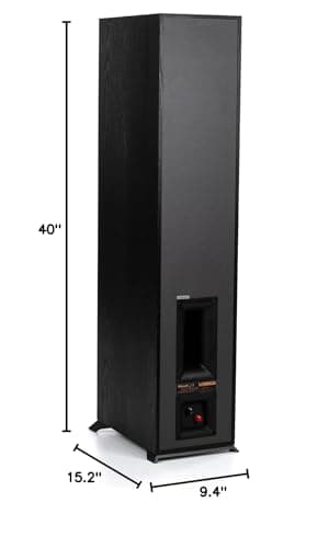 Klipsch R-620F Floorstanding Speaker with Tractrix Horn Technology | Live Concert-Going Experience in Your Living Room, Ebony 10