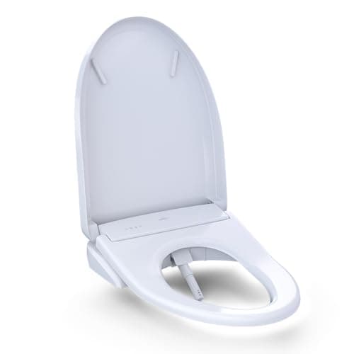 TOTO® WASHLET®+ S7 Electronic Bidet Toilet Seat with EWATER+® Bowl and Wand Cleaning and Classic Lid, Elongated, Cotton White - SW4724AT40#01 26