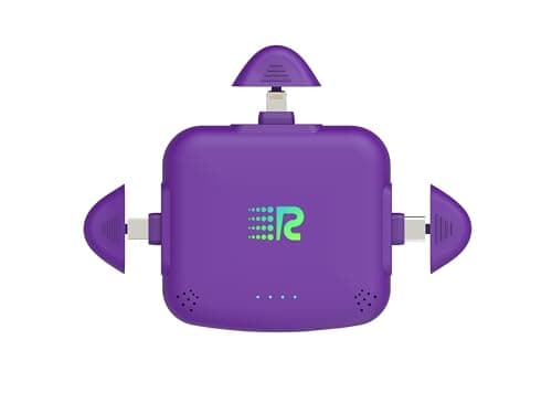 Rush Charge Universal COMET Portable Power Bank – 3200mah, 2.1A High-Speed Fast Charging - Apple Lightning, Type C, Micro-USB Charges 3 Devices at a Time Pre-Charged Compatible with iPhone 17 16 15 14