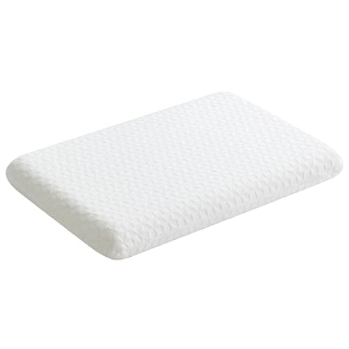 Hcore Ultra-Thin Gel Infused Memory Foam Stomach Sleeping Pillow, Slim Pillow for Side & Back Sleepers, CertiPUR-US - Standard, 2.75 inches