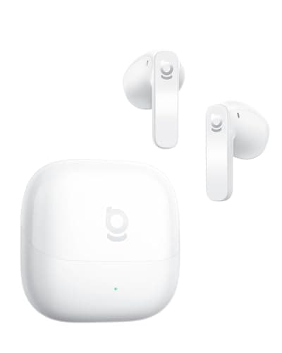 Baseus BS1 NC Semi-in-Ear Noise Cancelling Earbuds with Adaptive Hybrid ANC, No Ear Pressure, Hi-Res Audio (LDAC), 40H Playtime, 4g Ultra-Lightweight Fit, 6-Mic AI Clear Call