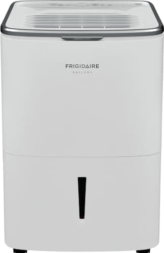 Frigidaire 50-Pint Smart Dehumidifier for Basement, Garage, Attic, 115V, Energy Star Moisture Absorber with Timer, Wi-Fi, App Control and Amazon Alexa & Google Home Compatibility in White