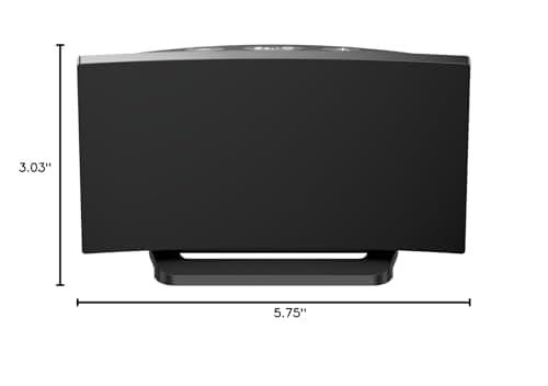 GOLOZA Digital Alarm Clock for Bedrooms, Digital Clock with Modern Curved Design, Conspicuous Blue LED Numbers, 5 Levels Brightness+Off, 2 Volume, 3 Alarm Tones, Snooze, Power-Off Memory, 12/24H 8