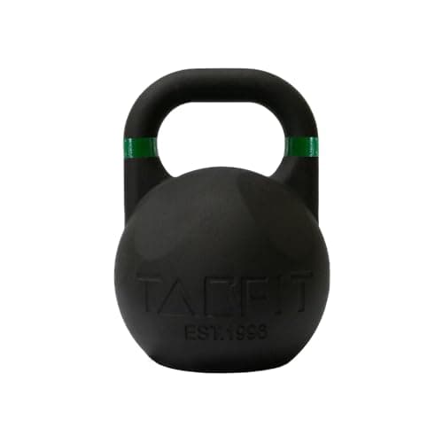 TACFIT Competition Kettlebell (Powder Coated) w Grooves - 33mm Handle for Fitness, Exercise, Strength Training and Weightlifting… (20) 6
