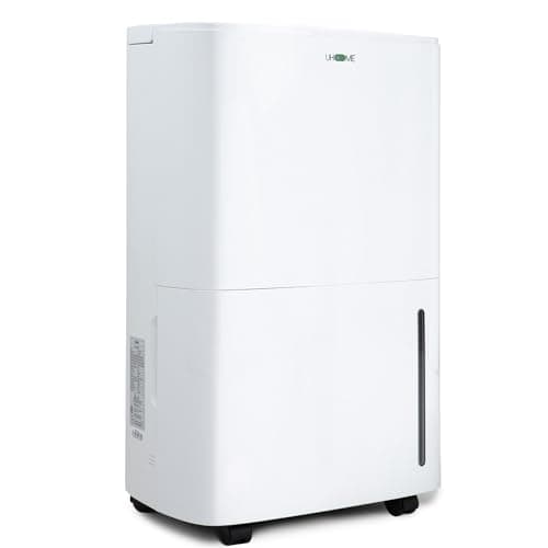 Uhome 150 Pints Dehumidifier with Pump - 7000 Sq. Ft Quiet Dehumidifier for Home, Large Basement, Storages and Large Rooms with 1.85Gallon Water Tank
