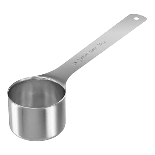 LEIFENY 1PCS 2 Tablespoon(2tbsp, 30ml, 1/8cup) Coffee Scoop, Long Handle Measuring Spoon, Stainless Steel Scooper