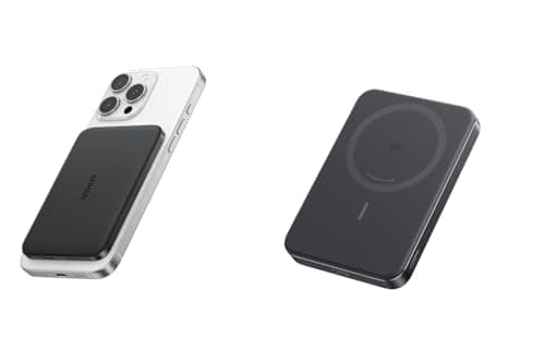 Anker Nano Power Bank, Ultra-Slim 5,000mAh Magnetic Battery Pack, Qi2 Certified 15W Max Ultra-Fast MagSafe-Compatible Portable Charger, Ergonomic Design, for iPhone 16/15/14/13/12 Series Only