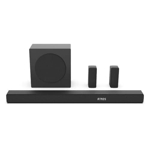 Hisense 5.1 Ch Soundbar w/a Total of 440W Output, Rear Surround Speakers, 6.5” Wireless Subwoofer, Dolby Atmos and DTS Virtual X, Easy Connect, HDMI Port, Bluetooth - R652