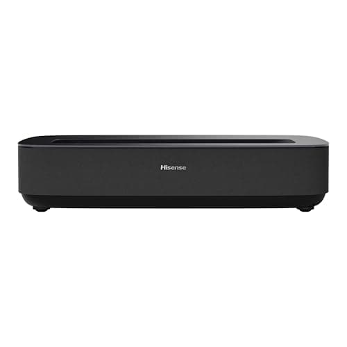 Hisense PL1 Ultra Short Throw Home Theater Smart Projector, 80"-120", 4K UHD, Dolby Vision & Atmos, HDR10, Google TV, Netflix, 2200 ANSI Lumens