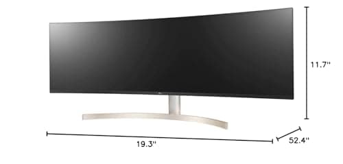 LG 49'' 49BL95C-WY IPS Dual QHD UltraWide™ Curved Monitor (5120x1440) with HDR10, USB Type-C™, 10W Speakers, & PBP, 3PBP / Dual Controller 9