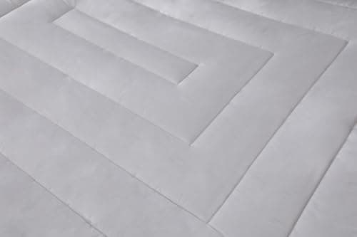 SLIMLINE Natural Wool Mattress Pad, Merino Wool Filling, Quilted Natural Cotton Cover, 1" Thickness, Hypoallergenic, All Seasons, White (Twin) 3