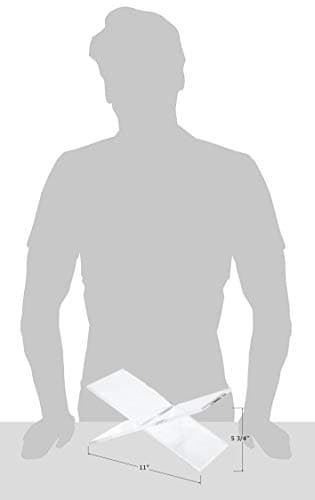 Red Co. Transparent Clear Acrylic Book Holder 2 Piece Reading Stand for Open and Closed Books, Magazines, Textbooks 6" x 11" x 6" 8