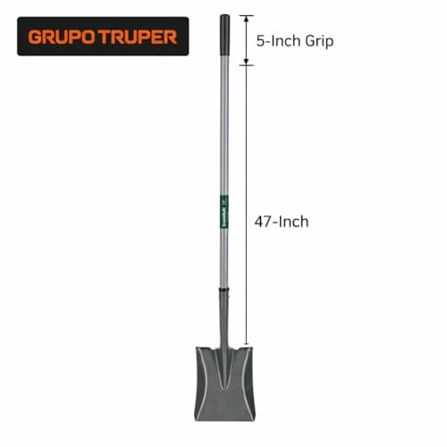 Truper Green Built Square-Point Shovel, 47-Inch Fiberglass Handle with 5-Inch Grip (Model PCL-FP / 31657) 2