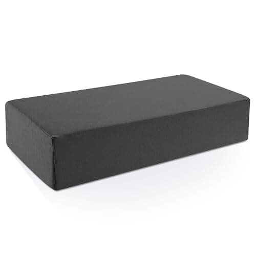 HOMBYS 100% Cotton Pillowcase for Cube Pillow-Soft and Breathable Cotton Pillowcase with Hidden Zip, 1 Pack Soft Stretch Cover Fits 90° (Do Not Include Pillow), Dark Grey