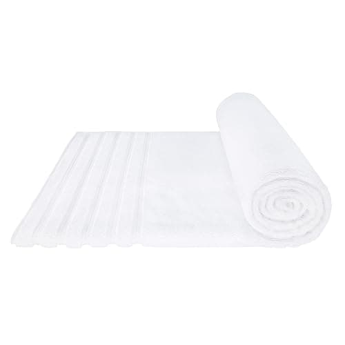 American Soft Linen 35x70 Jumbo Large Bath Towel, 600 GSM 100% Cotton Turkish Bath Sheet, Oversized Luxury Bath Towel for Bathroom Beach and Pool, White 6