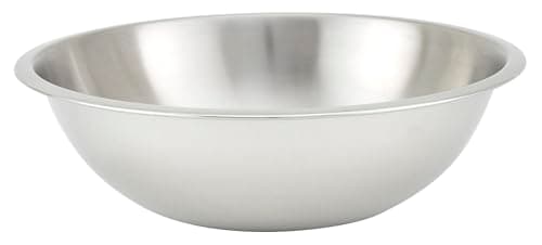 Winco Heavy-Duty Mixing Bowl, 4-Quart, Medium, Stainless Steel