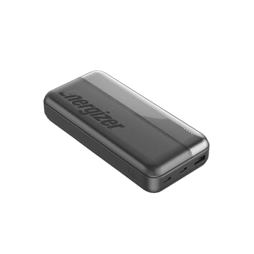 Energizer 20000mAh Power Bank Portable Charger Fast Charging USB-C in and Out, Compact Travel Battery Pack for iPhone 16/15/14/13/12, Samsung Galaxy S22/S21, Google Pixel, iPad & More_UE20050C