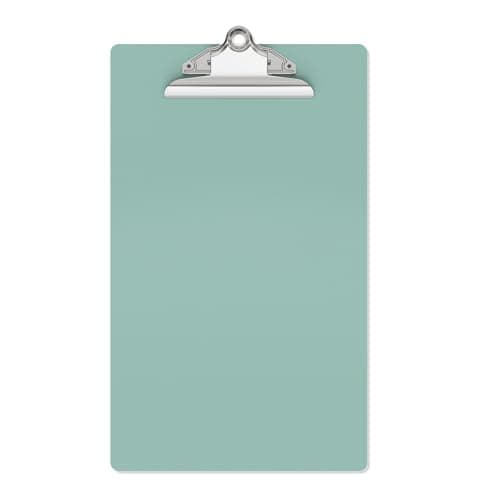 Macroclo Legal Size Clipboard, Deep Green Plastic 8.5 x 14 Clip Board for Lawers, Heavy Duty Butterfly Clip, 9 x 15 in, Office & School Supply