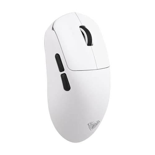 MechLands AULA SC800 Gaming Mouse with Adjustable 26,000 DPI, PAW3395 Sensor, 8000 Polling Rate, Dual-Mode Wireless Lightweight Mouse, Ultra-Precise & Durable for Gaming & Esports & Office Use (White)