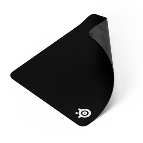SteelSeries QcK Large Gaming Mousepad — Black — Non-Slip Silicone Rubber Base — Peak Tracking and Stability — Optimized for Gaming Sensors — 490 mm x 420 mm — FPS, MOBAs, RTS, MMO