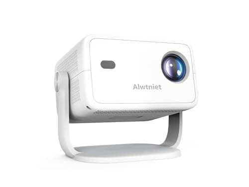 [Auto Focus] Smart Projector with Wifi and Bluetooth, Mini Projector 4K Support 400ANSI, Upgraded Auto Keystone Portable Proyector for HomeTheater/Outdoor