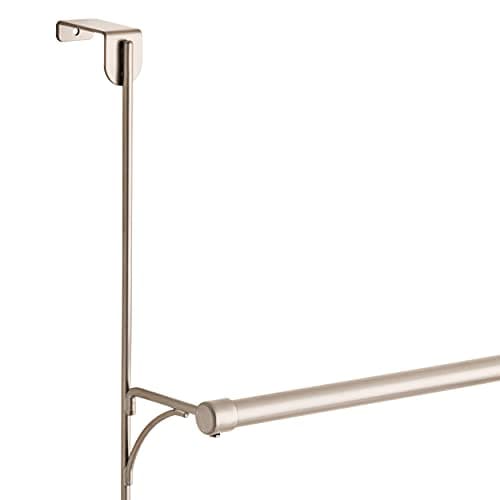 Franklin Brass (1-Pack) Over the Door Hooks Nickel Triple Towel Rack, 3-Tier with Hooks, Organizing and Storage Bar | Bathroom Accessories 193153-FN 2