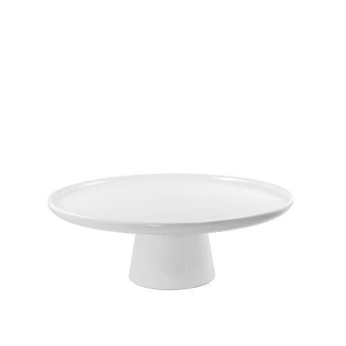 10 Strawberry Street Whittier 8.5" Cake Stand, Set of 2, White