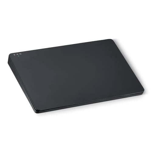 Amazon Basics Multi-Touch Trackpad with Dual Device Control, Wireless Touchpad for Winos PC (Not Support MacOS), 6.4-inch, 1.8 m Cable, Black