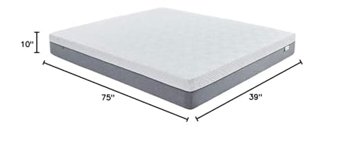 Novilla Twin Mattress, 10 Inch Gel Memory Foam Twin Size Mattress for Cool Night & Pressure Relief, Medium Plush Mattresses, Bliss 2