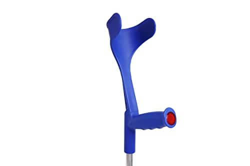 PEPE Mobility Forearm Crutches for Adults (x2 Units) Open Cuff, Adjustable Height, Aluminium, Lightweight Elbow Crutches, Blue, Made in Europe 5