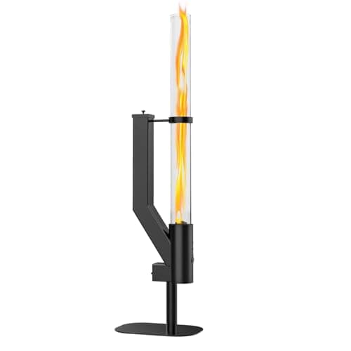 Rayzi 58 Inch Pellet Stove, Patio Heater Wood Pellet Heater, Pellet Fire Pit for Outdoor - Smokeless Wood Pellet Burning Flame, Outside Backyard Bonfire, Fireplace for Camping Patio Garden Picnic