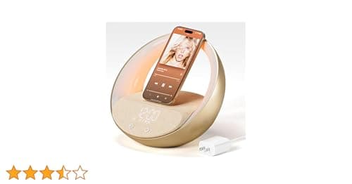 FUNFOR Bluetooth Alarm Clock, Sunrise Simulation Wake Up Night Light, 123456789