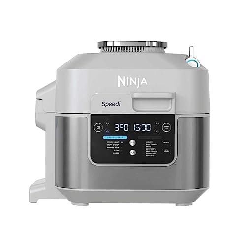 Ninja Speedi Rapid Cooker & Air Fryer, 6-Quart Capacity, 12-in-1 Functions to Steam, Bake, Roast, Sear, Sauté, Slow Cook, Sous Vide & More, 15-Minute Speedi Meals All In One Pot, Light Gray (Renewed)