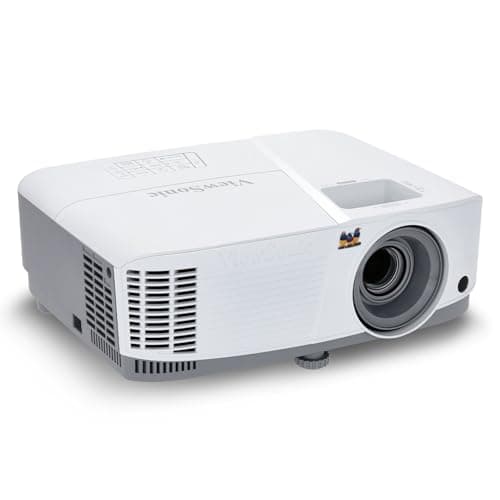 ViewSonic PA504W 4000 Lumens WXGA High Brightness Projector with Vertical Keystone, HDMI 1.4, USB 2.0 Type A, and VGA Inputs for Home and Office