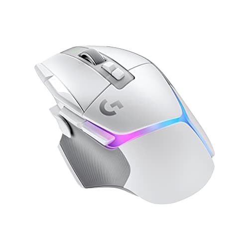 Logitech G502 X Plus Lightspeed Wireless RGB Gaming Mouse - Optical Mouse with LIGHTFORCE Hybrid switches, LIGHTSYNC RGB, Hero 25K Gaming Sensor, Compatible with PC - macOS/Windows - White